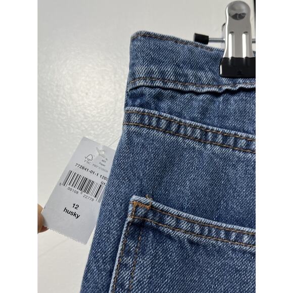 GAP Womens 90s Carpenter Mid Rise Jeans Size 12 Husky Blue Western Ranch NWT - Picture 8 of 8